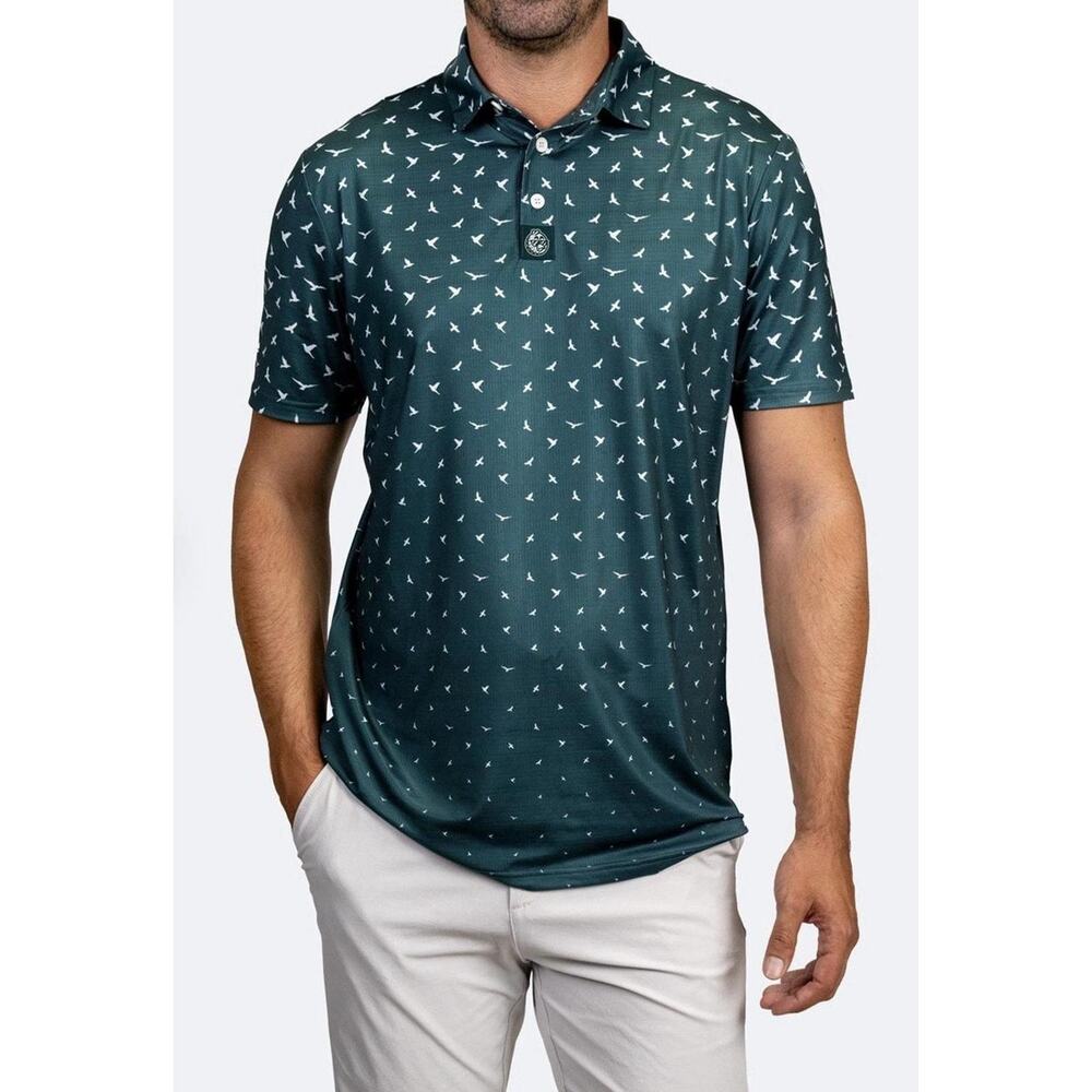 The birdie boss mens polo golf shirt XL